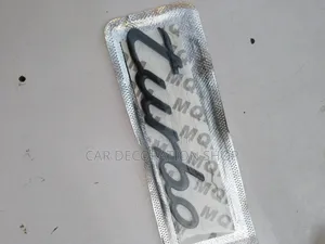 Black Turbo Decal Badge