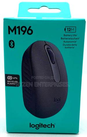 Logitech M196 Bluetooth Black Wireless Mouse - thumbnail 2