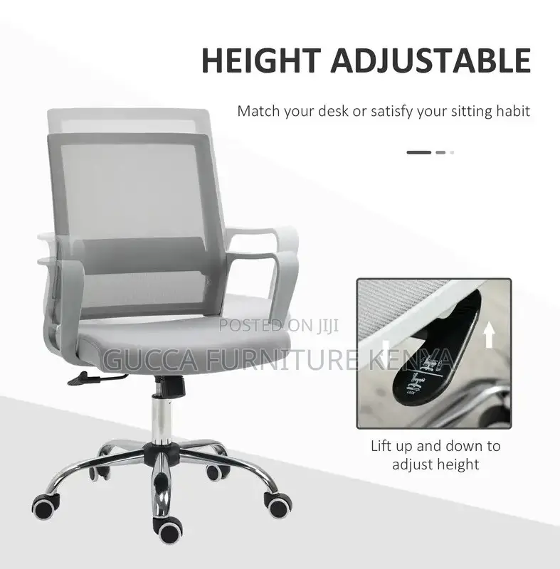Office Chairs: Swivel Height Breathable Mesh Computer Chair