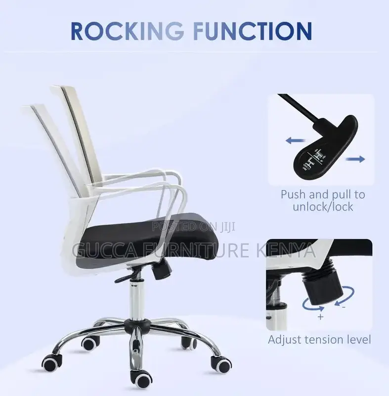 Office Chairs: Swivel Height Breathable Mesh Computer Chair
