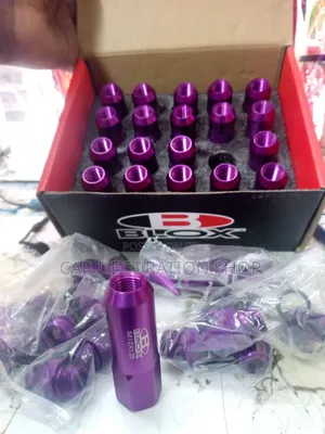 Blox 20pcs Puple Bullet Rim Nuts