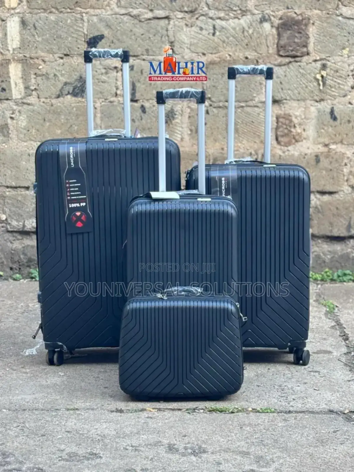 Size 4 Fashion 4 in 1 Unbreakble Laxurious Rubber Suitcase