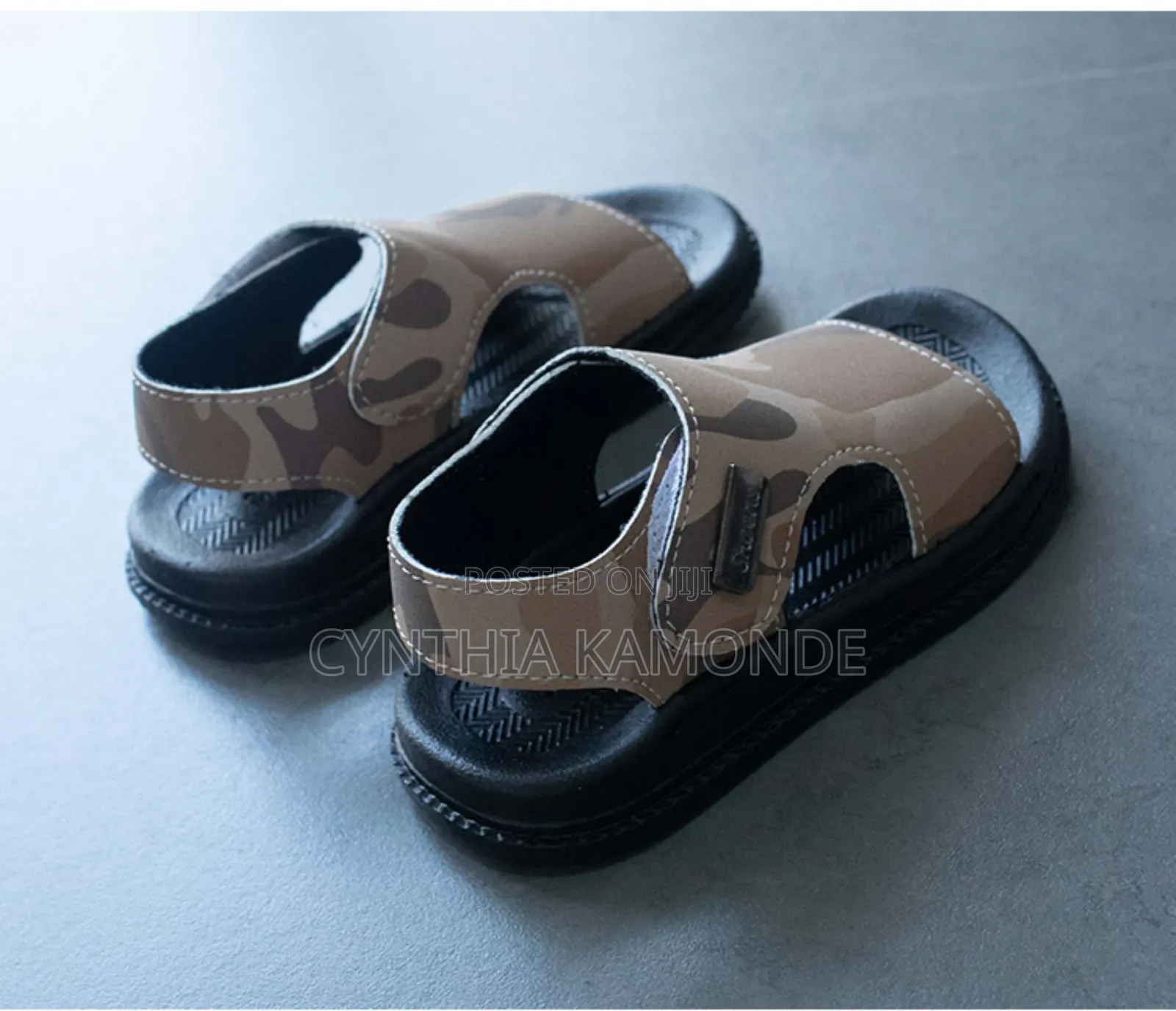 Kids Open Shoes Shades: Brown, Gray, Jungle