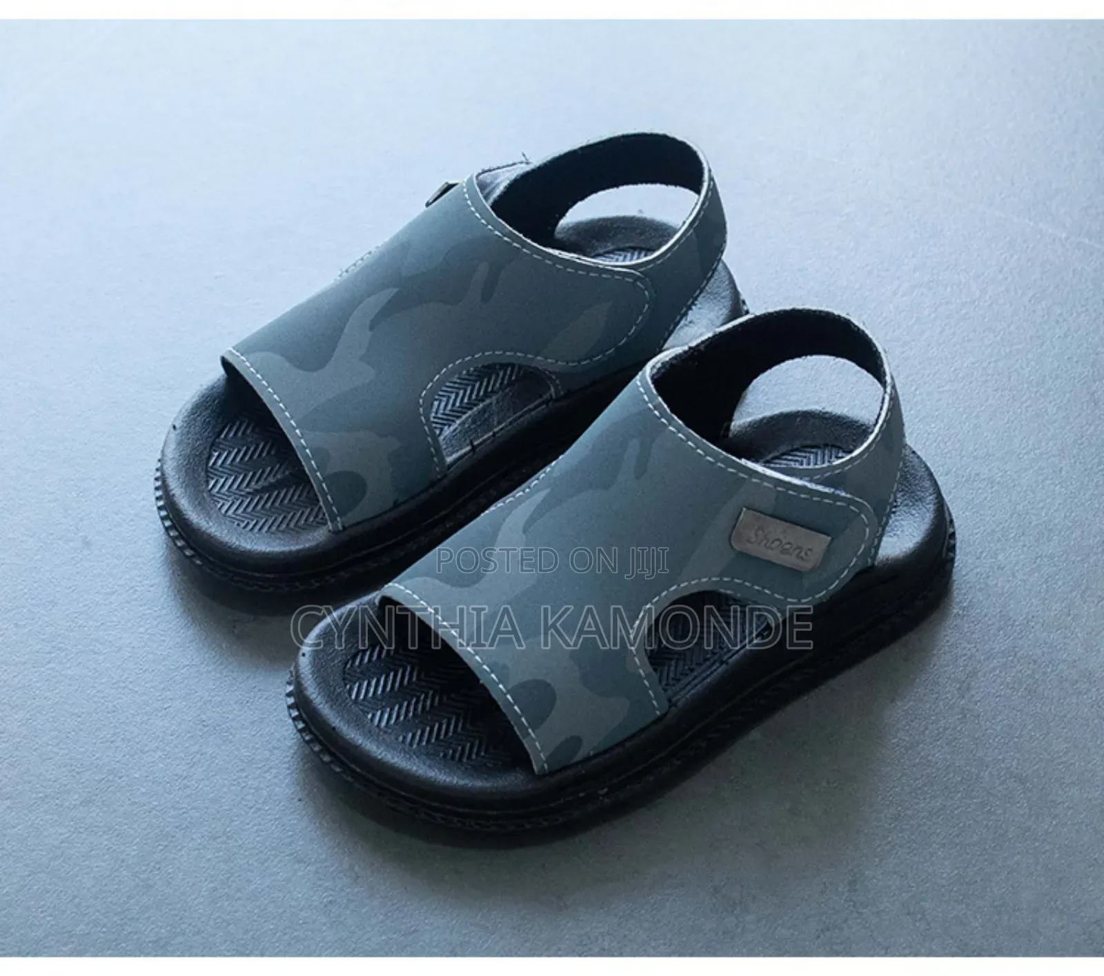 Kids Open Shoes Shades: Brown, Gray, Jungle