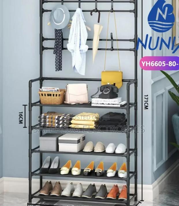 Nunix All-in-1 Shoe Rack/Coat Rack/Cap Scarf Clothes
