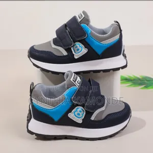 Kids Sneakers Shades: Brown, Blue, Gray