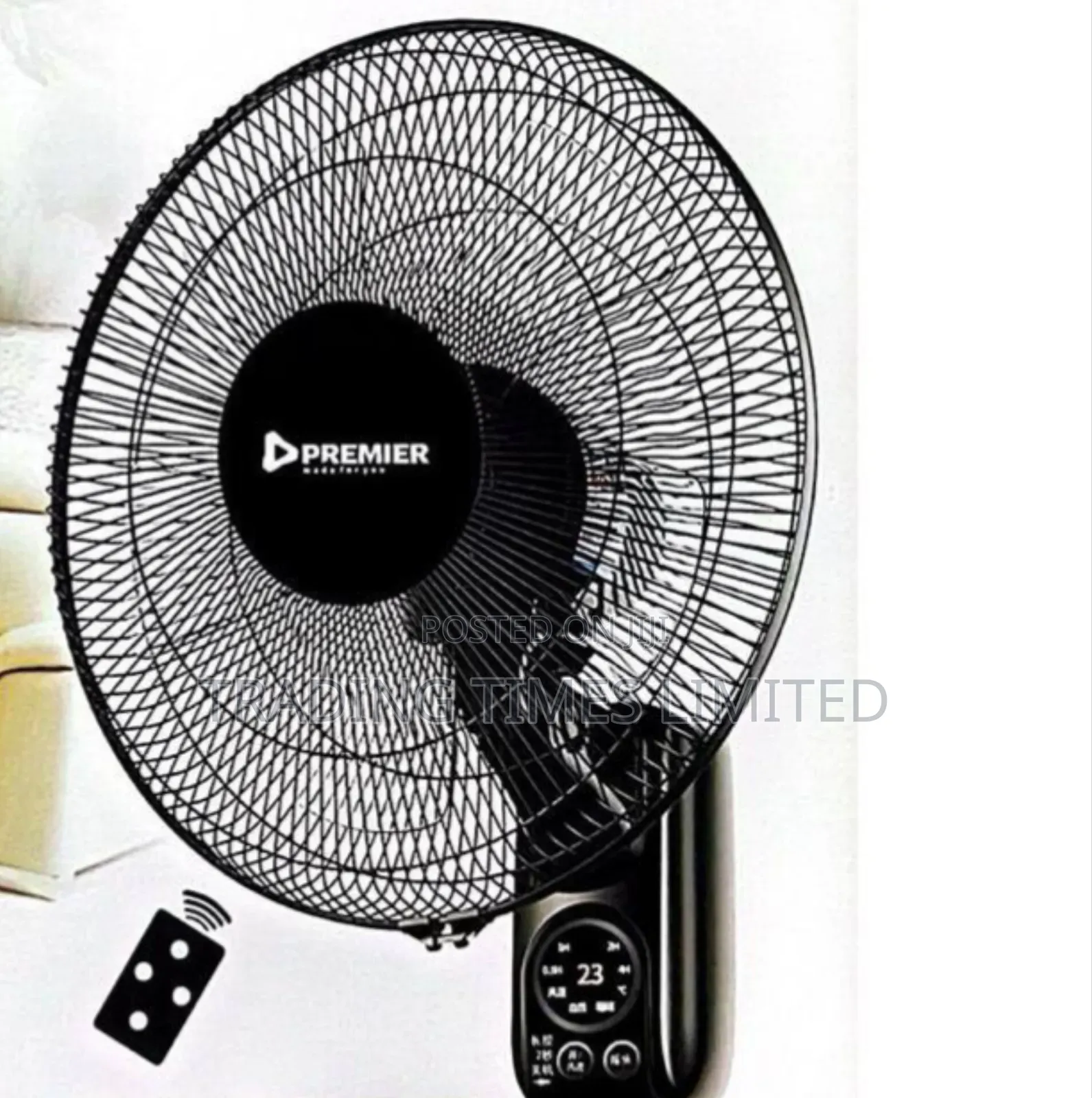 Premier Wall Fan With Remote 16"
