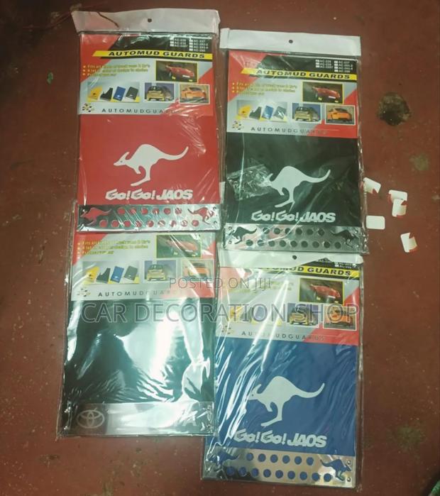 4pc Black,Red,Blue Kangaroo Standard Size Mudflaps