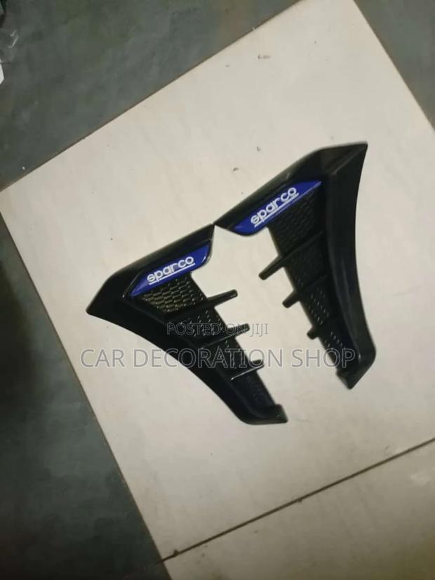 2pcs Flexible Sparco Branded Black Side Leaf Air Vent