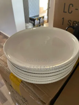 6pc White Plates 11"