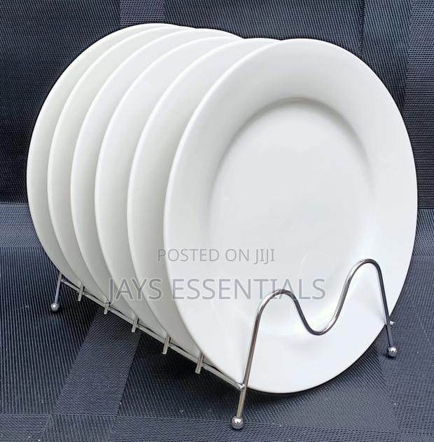 6pc White Dinner Plates - main view