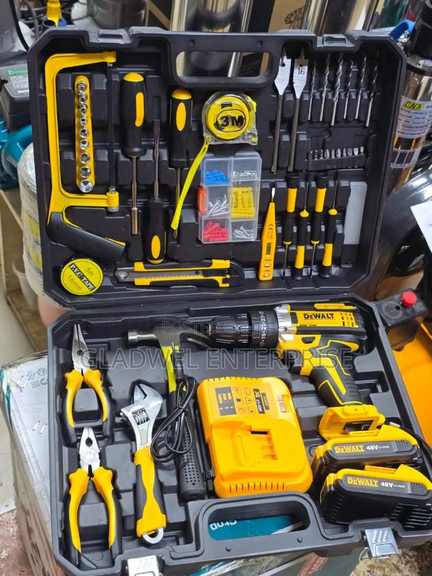 48v Dewalt Cordless Drill With Tool Kit - main view