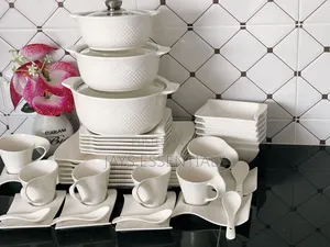 42pc White Dinner Set