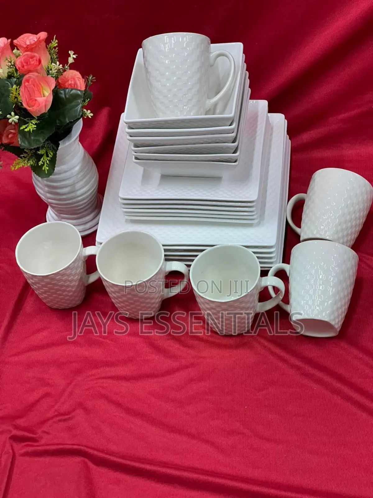 24pc Square Dinner Set