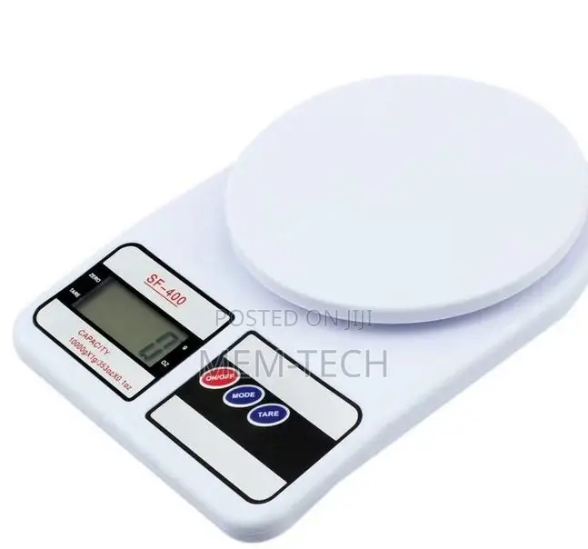 LCD Digital Cooking Weighing White 10000g