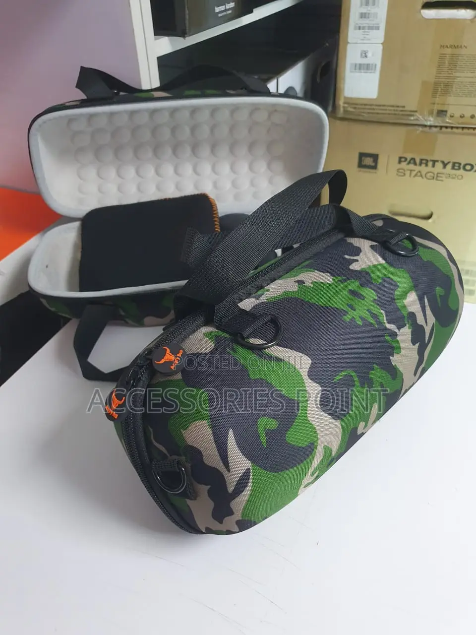 Angry Bull Carrying Case for JBL Extreme 3/4 Black/Camouflage/Brown