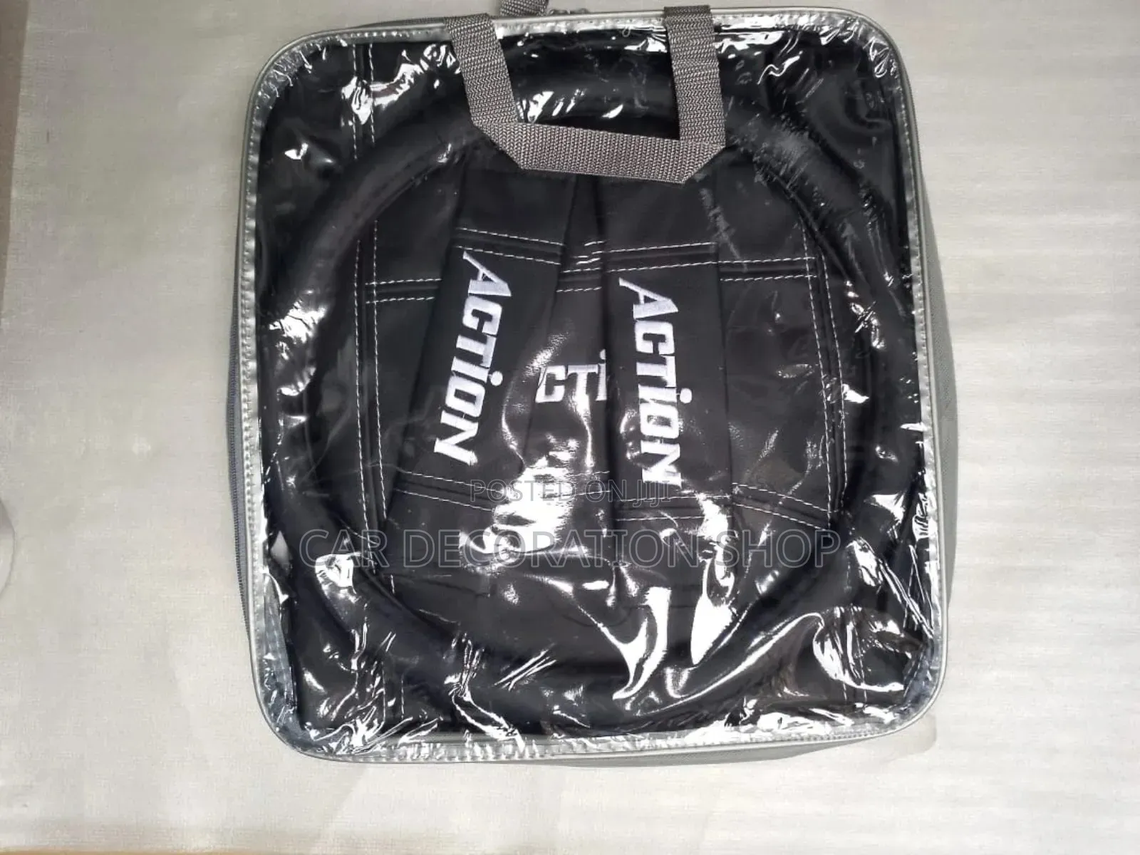Waterproof Black Leather Top Cloth Cover for 5 Seats
