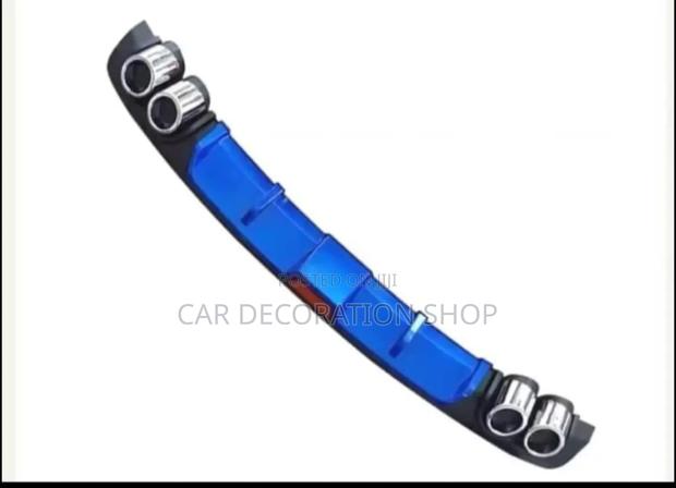 Standard Size Fit Blue Rear Diffuser