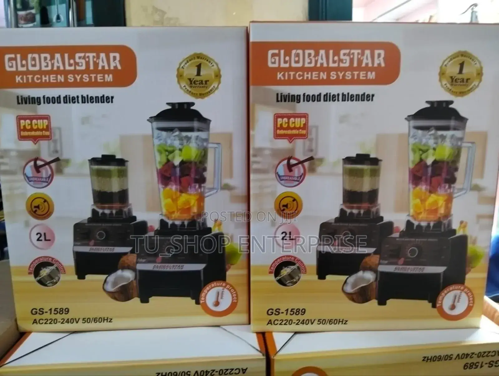 Commercial Blender 2in 1 Global Star Commercial Blender