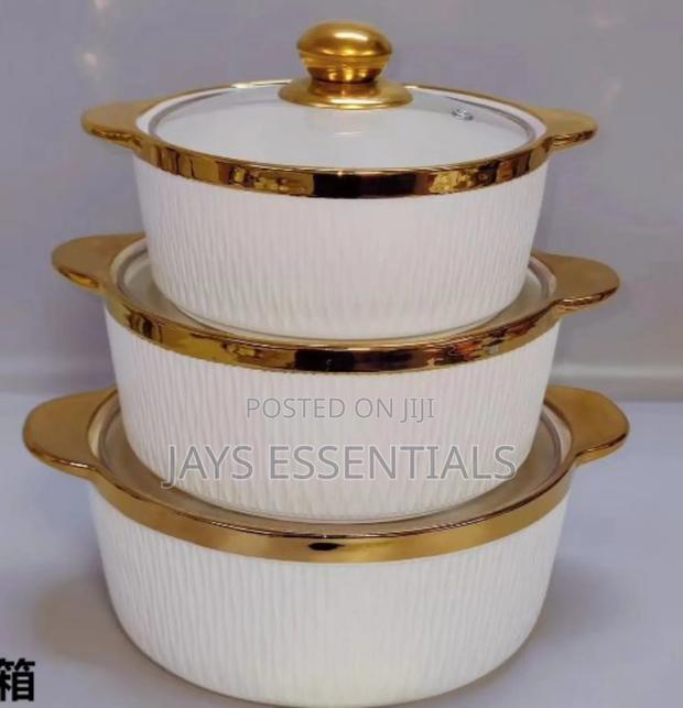 3pc Ceramic Serving Dishes - thumbnail 3