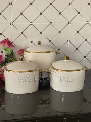3pc Gold Line Serving Dishes