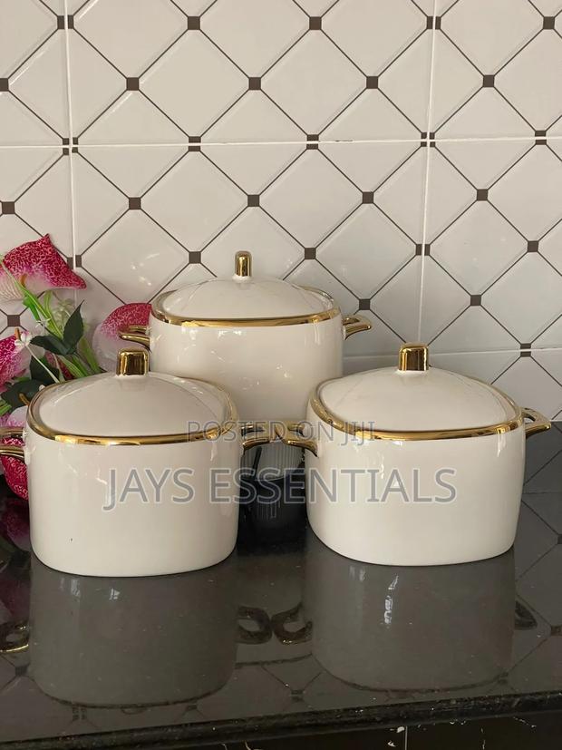 3pc Gold Line Serving Dishes - thumbnail 2