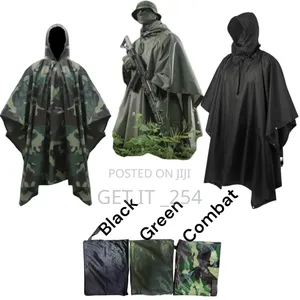 Poncho Raincoats
Colors Green ,Black And Kdf