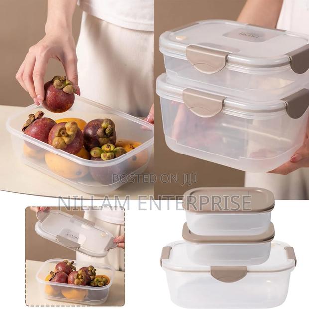3 Pc Reusable Food Storage Container