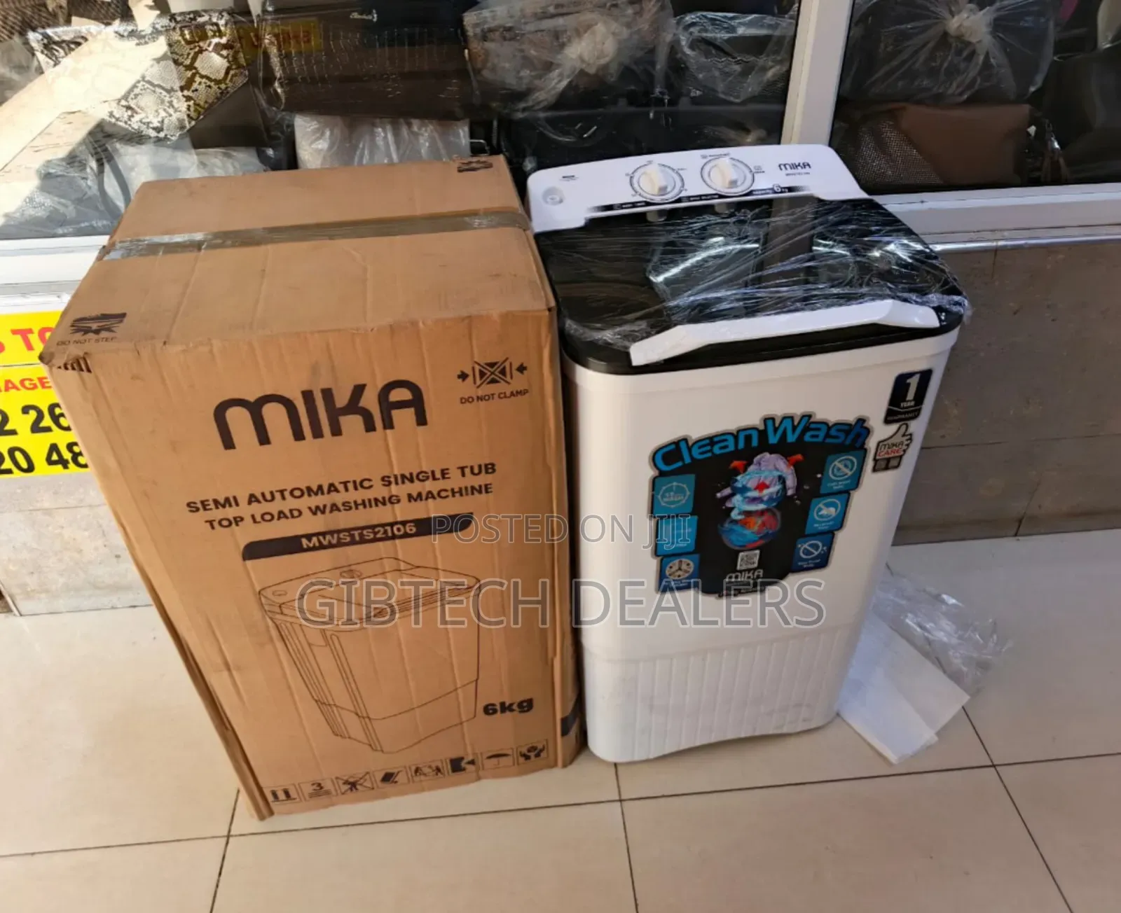 Mika 6kg Semiautomatic Washing Machine