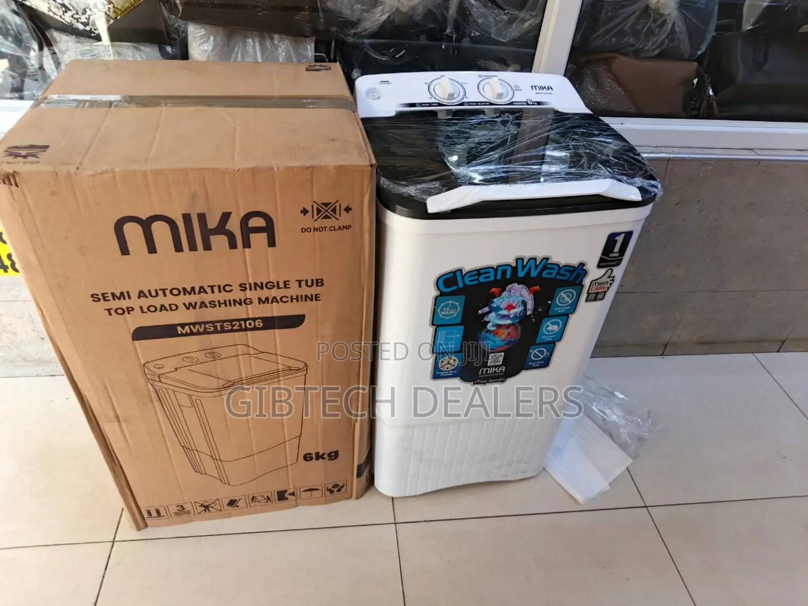 Mika Washing Machine 6kg Semiautomatic