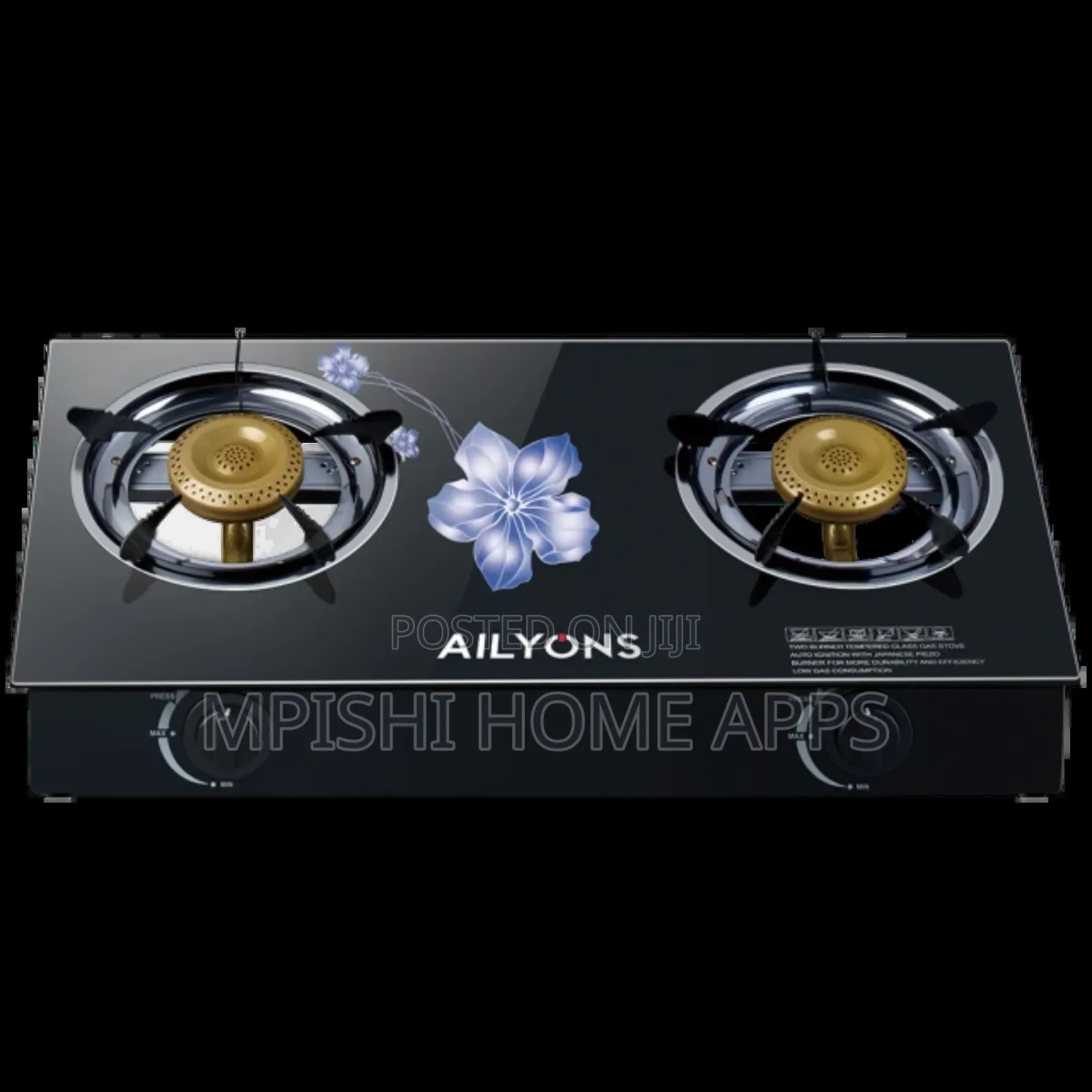 AILYONS GS014-4 Gas Stove Double Burner