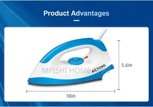 AILYONS HD198A-S Electric Iron Stainless Steel Bottom Plate