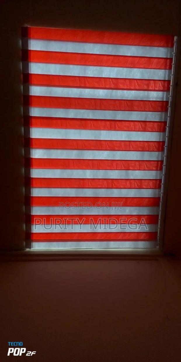 Red and White Vertical Blinds Fabrics - thumbnail 2