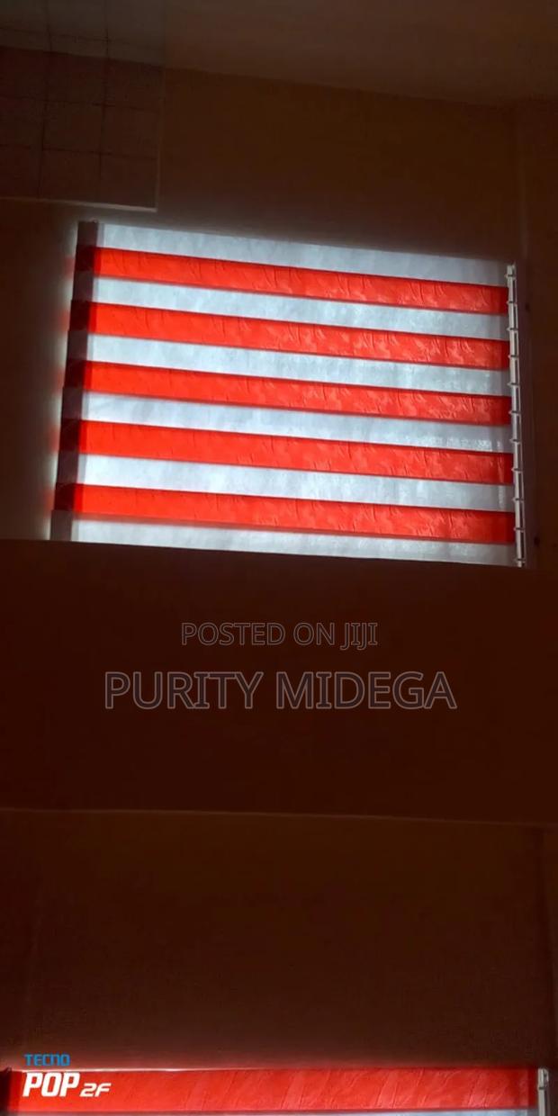 Red and White Vertical Blinds Fabrics - thumbnail 6