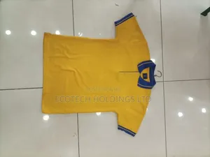 Vintage Yellow Polo T Shirt With Collar Kf3wqz