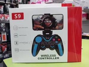 S9 Wireless Mobile Phone Bluetooth Controller Blue/Black
