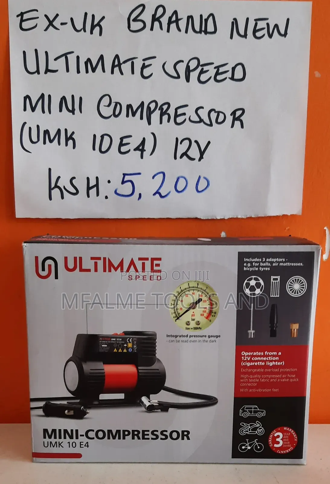 Ultimate Speed Mini Compressor 12v Cigarette Lighter Car Tyr