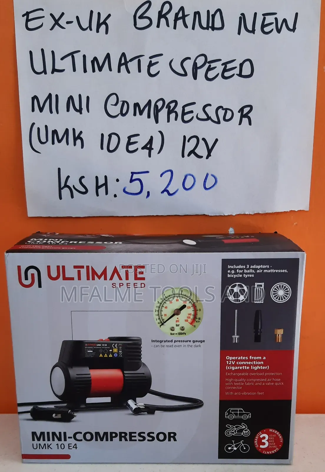 Ultimate Speed Mini Compressor 12v Cigarette Lighter Car Tyr