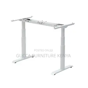 Office Tables:140cm Motorized Stone Sit Stand Office Desk