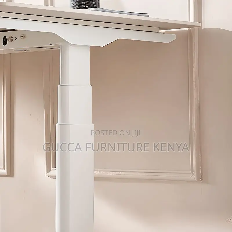 Office Tables:140cm Motorized Stone Sit Stand Office Desk