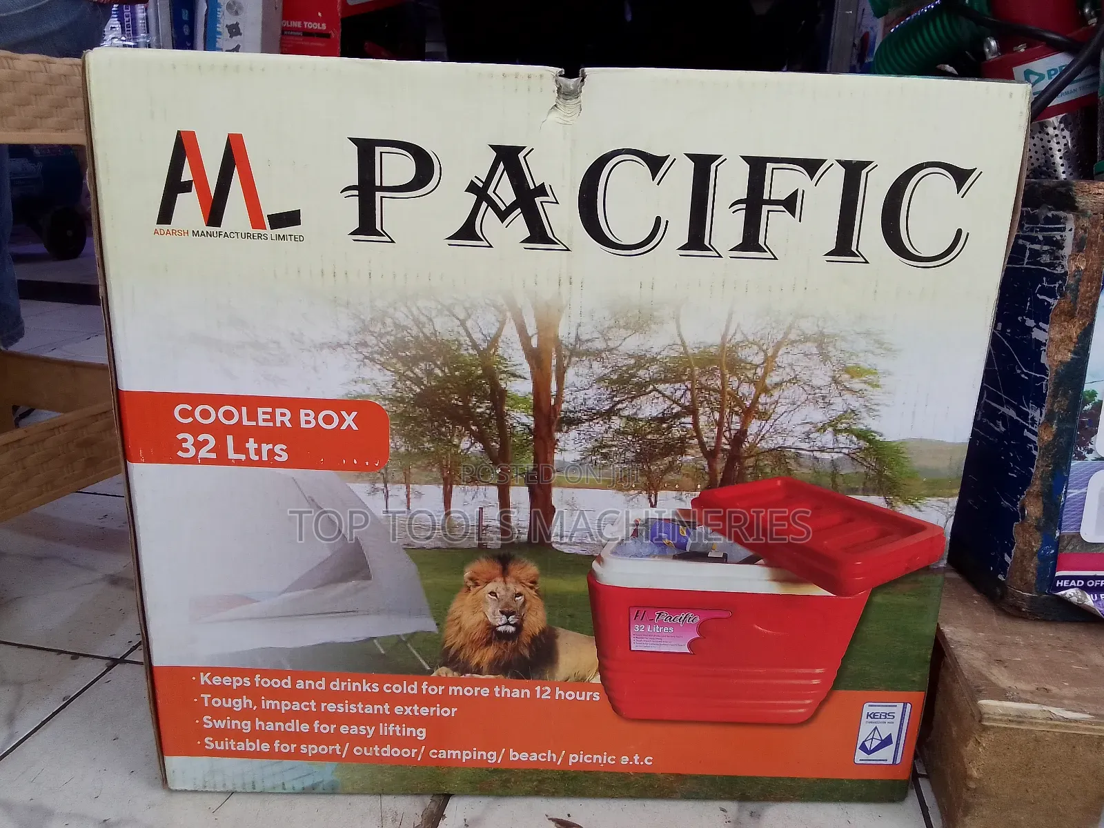 Cooler Box 32 Litres Blue in Color