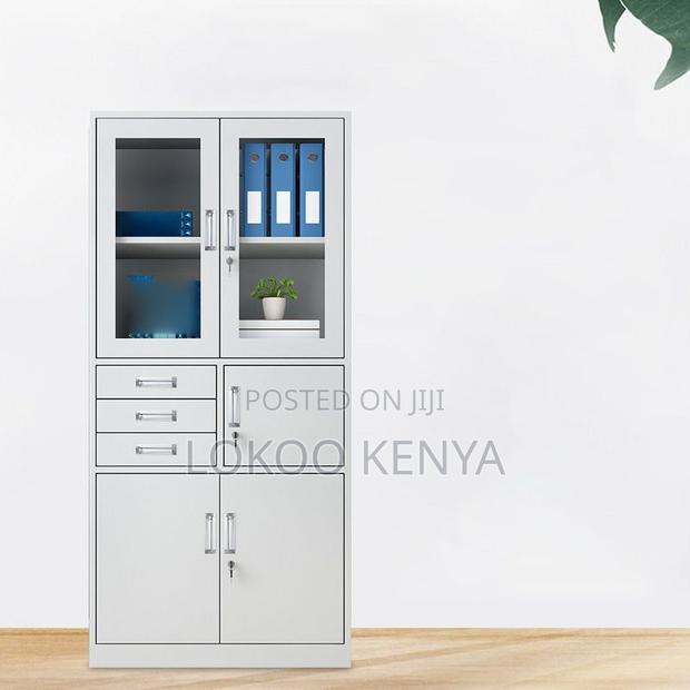 Office Cabinet : Stainless Steel Storage Cabinet With Safe