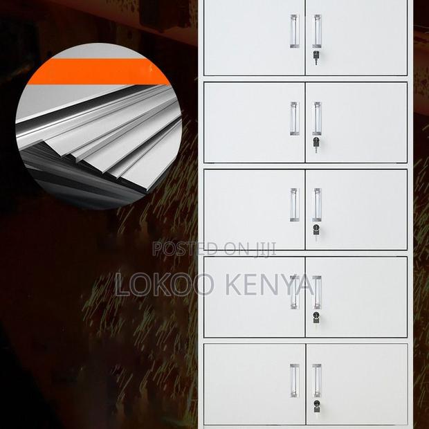 Office Cabinet : Stainless Steel Storage Cabinet With Safe - thumbnail 4