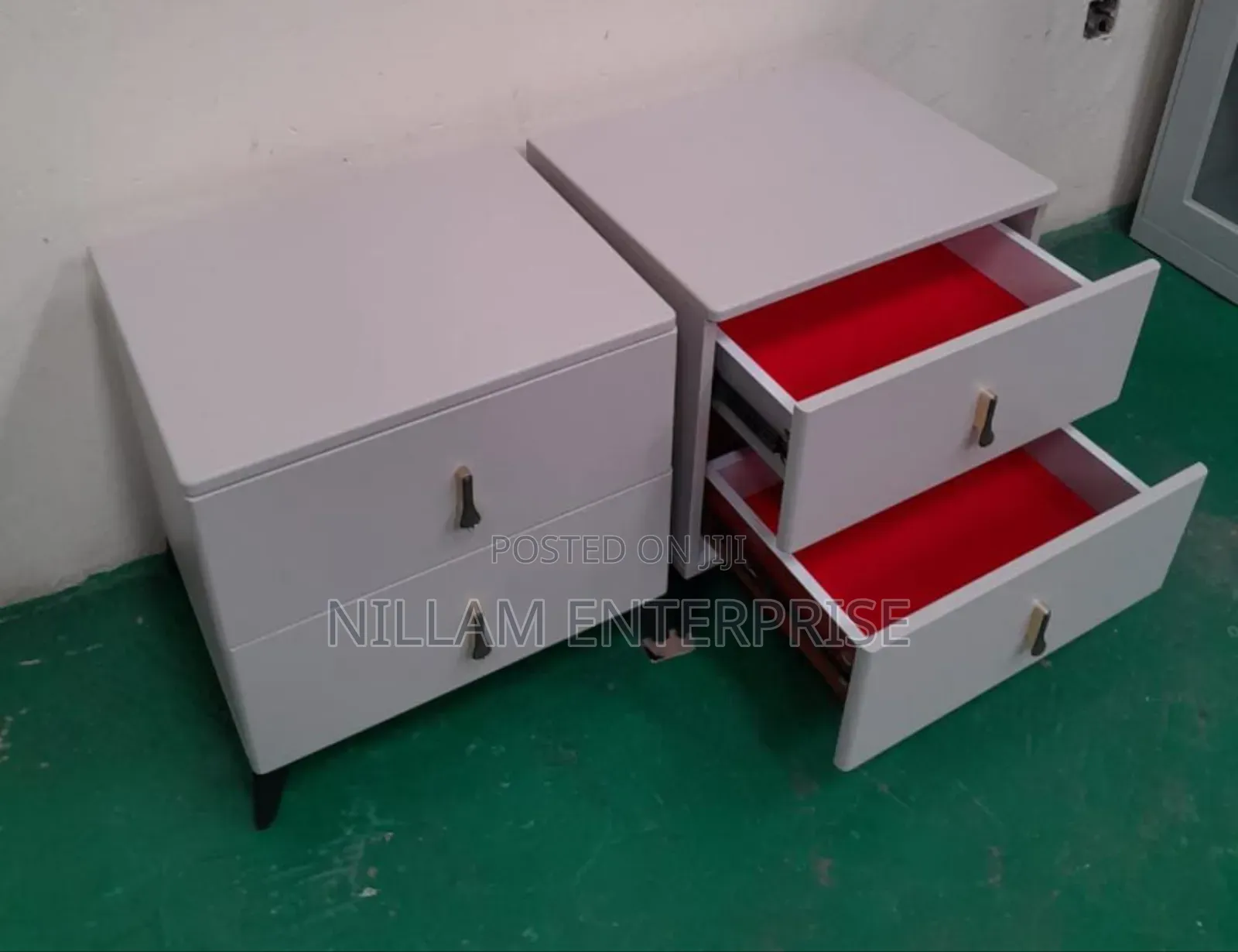 White Bedside Table