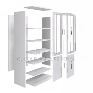 Cabinets:2-Door Sleek White Steel Vertical Filing Cabinet