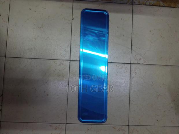 Number Plate Holder Metalic 1 Piece Long Shape