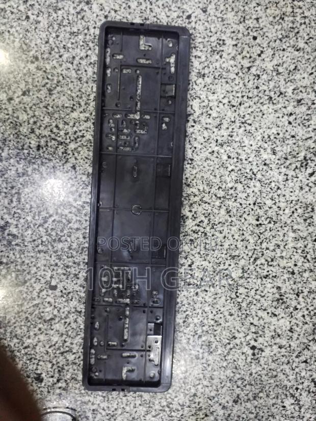 Number Plate Holder Black 1 Piece Long