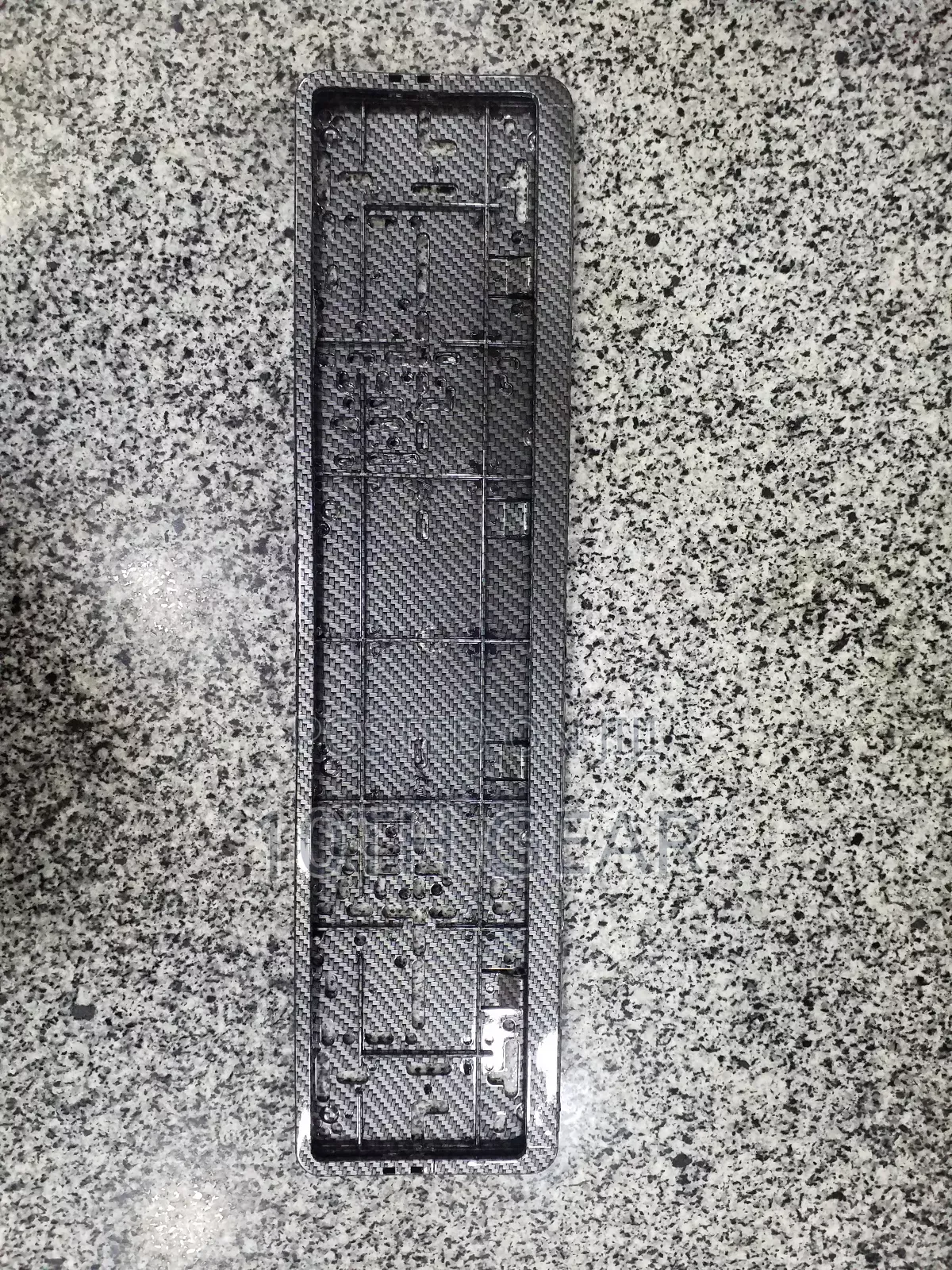 Number Plate Holder Long Carbon 1 Piece