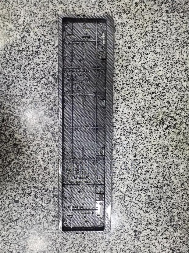 Number Plate Holder Long Carbon 1 Piece