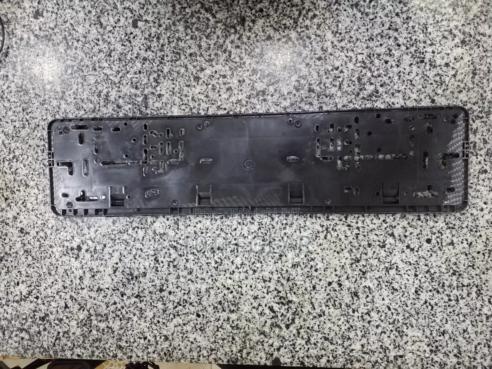 Number Plate Holder Long Carbon 1 Piece
